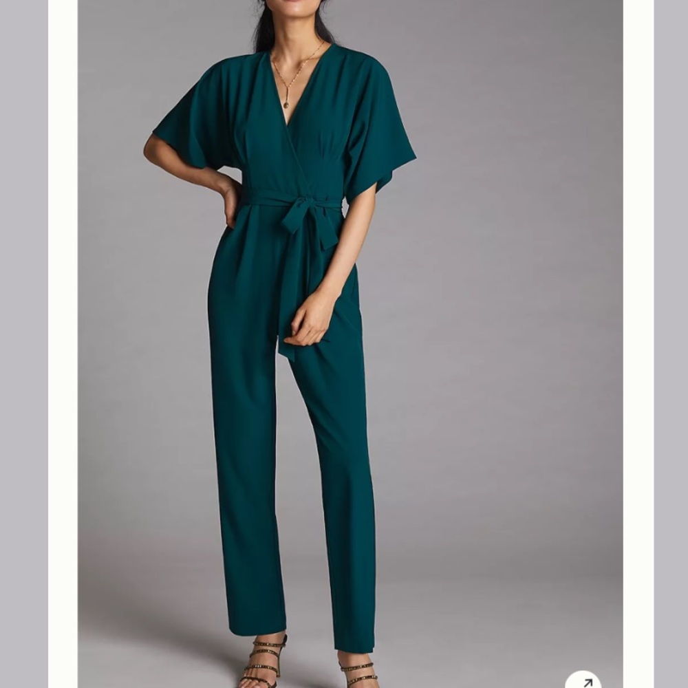 NWT ANTHROPOLOGIE Draped Twist-Front JumpsuitHutch 6